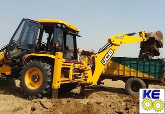 Стекло за дверью левое открывное закаленное JCB 3CX, 4CX