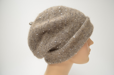 Берет с отворотом Vizio 1731 BRO ореховый