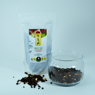 Иван-чай с добавками "С шиповником и яблоком" 100г