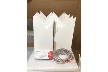 Панели IQ с электрикой (Ленты+блок питания) перед упаковкой