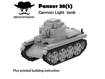 Panzer 38t немецкий легкий танк - Лего танк
