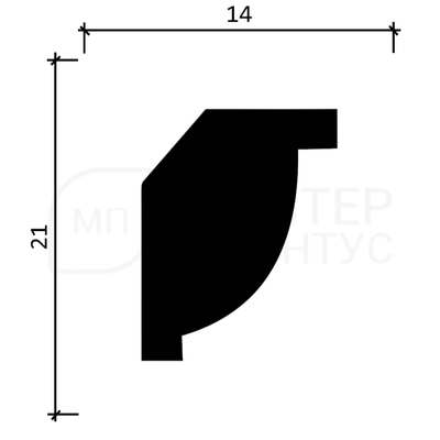 Карниз потолочный Decor-Dizayn DD09