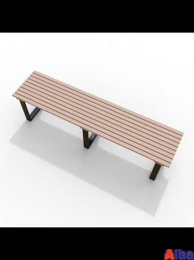 Скамейка парковая без спинки банкетка