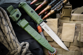 Нож Vector Sleipner Stonewash Олива