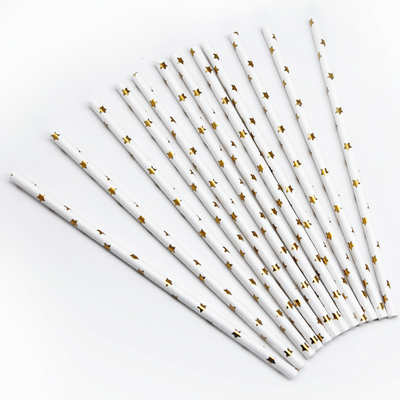 Трубочки для коктейля МИКС, 12 шт/уп