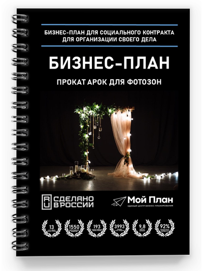 Бизнес-план для социального контракта в 2022 г. Ниша: Прокат арок для фотозон. Форма: Самозанятость.