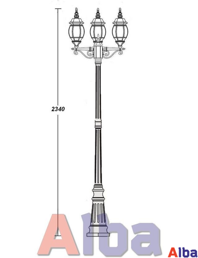 Садово парковый светильник America S 409 B