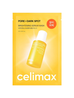 Celimax Pore+Dark Spot Brightening Serum Mask Маска для выравнивания тона и рельефа кожи , 27 мл