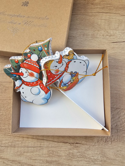 Комплект ёлочных игрушек "Снеговики"