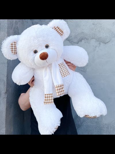Плюшевый мишка 90 см белый Тоффи