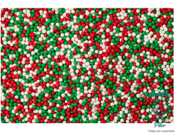 Посыпка "Шарики Микс Новый год", 50 гр