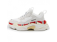 Balenciaga Triple S x Gucci Белые с красным (36-45)