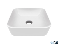 Раковина Creavit Ultra UL040.00000 40х40 на столешницу, глянец белого цвета купить в магазине Marysя