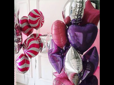 Шар (18''/46 см) Сердце, Фиолетовый