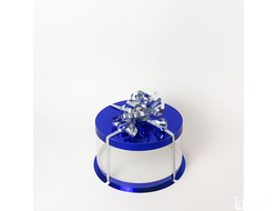 Коробка для торта JUST. Синяя. Диаметр 25 см, Высота 13 см, Упаковка 10 штук