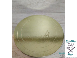 Подложка усиленная золото/жемчуг круг d=200 мм (3,2 мм)