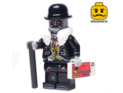 Конструктор фигурка Зомби олигарх (миллионер), совместим с Лего