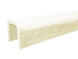 Декоративная балка из полиуретана. Полиуретановая фальшбалка Country Decor рубленая под покраску