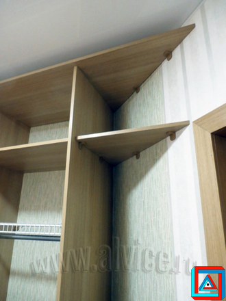 Шкаф встроенный - стенка с непрямыми углами
