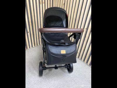 Детская коляска 2 в 1 Farfello Aimile Original Парижская ночь Экокожа