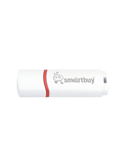 Флеш-память Smartbuy Crown, 64Gb, USB 2.0, белый, SB64GBCRW-W