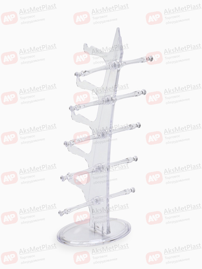 HG5T Стойка под очки настольная из оргстекла на 5 мест, без замков
