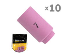 Сопло керамическое SR 9/20/21 стандартное №7 ф 11 мм, L=25,5 мм (уп. 10 шт.), БАРСВЕЛД