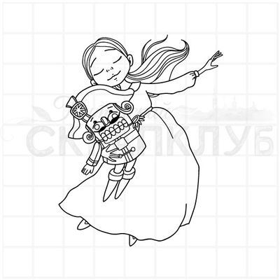 Штамп Мари и щелкунчик