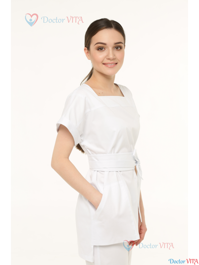 БЛУЗА DOCLIKE DL413 белая