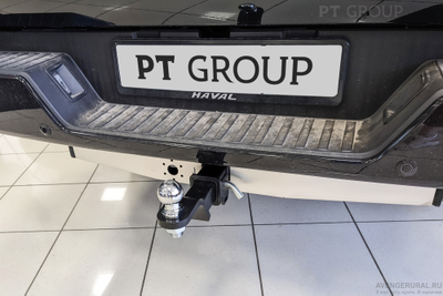 Фаркоп ТСУ /съемный квадрат/ с НЕРЖ накладкой GWM Poer King Kong 2022-