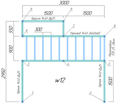 Спортивная площадка Workout w12