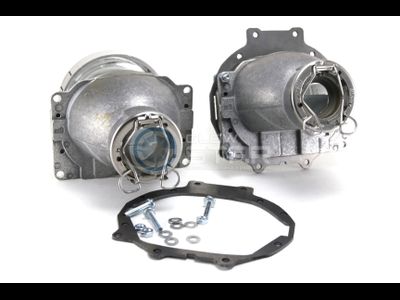 Комплект Hella R моно H7 с рамками для замены штатных ксеноновых / галогенных линз автомобиля Mitsubishi Pajero 4 (2006 - 2014)