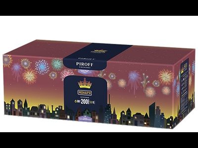 Батарея салютов МОНАРХ БСП0220008 PIROFF | Neva-Salut.com