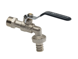 Кран шаровый 1/2"-1/2" ВН/штуцер на р/шланг [55038]