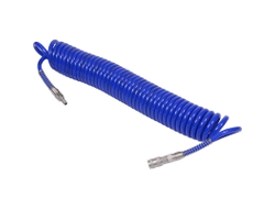 Шланг пневматический 10х15 мм, 15 м, спиральный, полиуретановый, фитинги МАСТАК 680-10115SQ