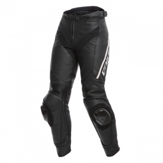 Брюки кожаные женские Dainese DELTA 3 LADY Black/Black/White