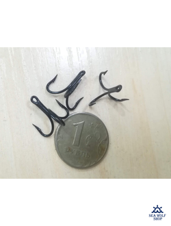 Крючок Mustad 80560BL тройной №8, 3шт.