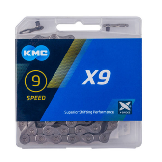 Цепь KMC X9, 9 ск., с замком, 5-303612