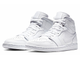 Купить кроссовки Nike Air Jordan 1 Mid Triple White 2019 554724-129