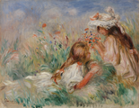 Девочки на траве, по мотивам картины П. О. Ренуара (алмазная мозаика) mz-ml-my avmn
