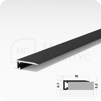 Антиплинтус Лука Апл 01.2700.015 Черный