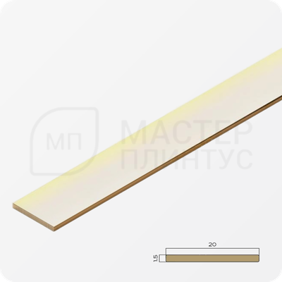 Полоса латунная 20 мм. NEEXY PVL89-01P Латунь полированная