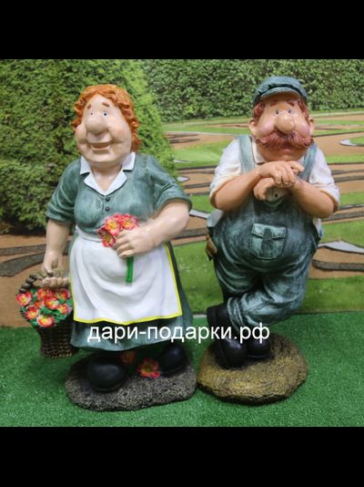 Дачница садовая скульптура 66*32 см  4,7кг  полистоун Россия 4660/012468*