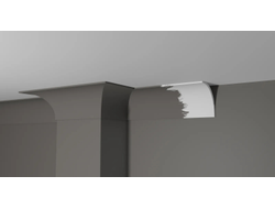 Потолочный плинтус DECOR-DIZAYN DD46, из дюрополимера, под покраску, ударопрочный