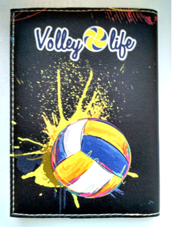 Обложка на автодокументы "Мяч рисованный BLACK"