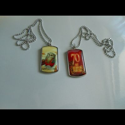 Комплект для изготовления жетонов (заготовки с бортиками), 10 штук.