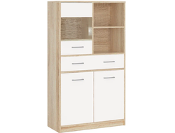 Комод Стелс 1в2д1ящ Дуб сонома/Белый