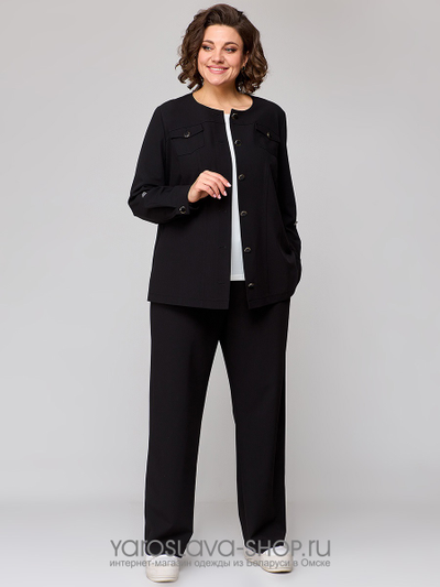 Костюм 2-х предметный брючный черного цвета