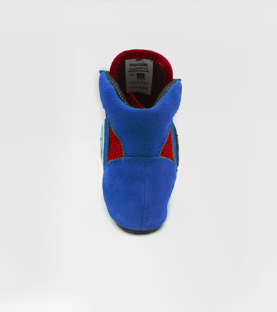 Борцовки для самбо ВФС BRAVEGARD Ascend на липучке сине-красные