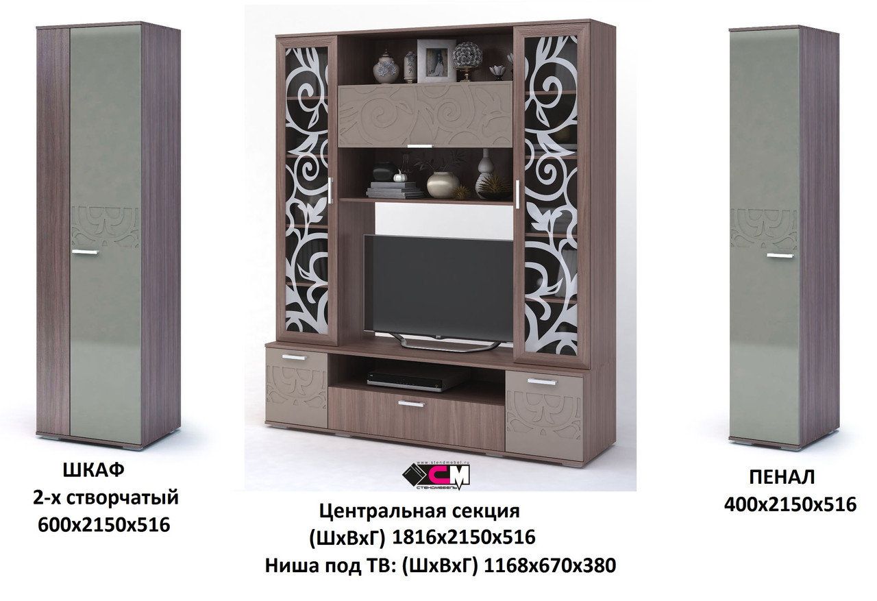 Стенка Асти Стендмебель